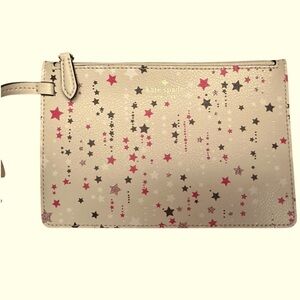 Kate Spade Pink Star-Patterned Wristlet